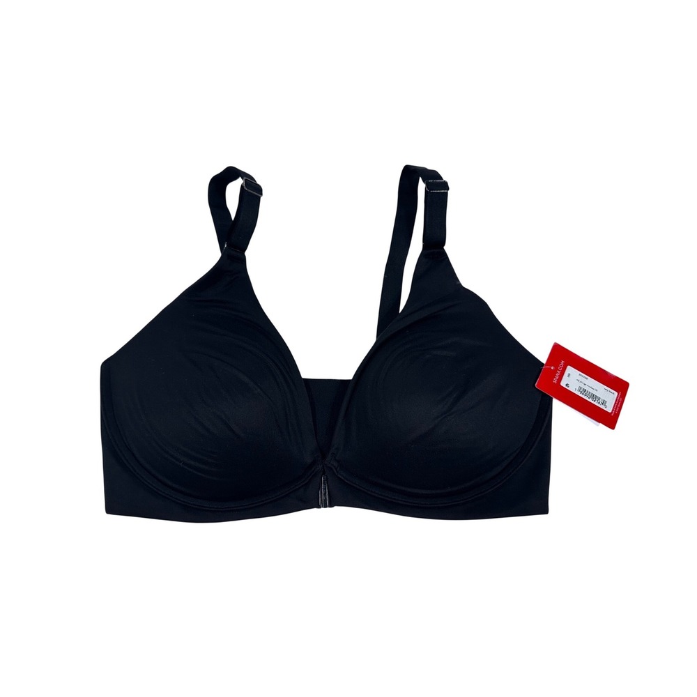Spanx Bra-llelujah Adjustable Plunge Wireless Lift Bra 30076R Very Black 38B NWT